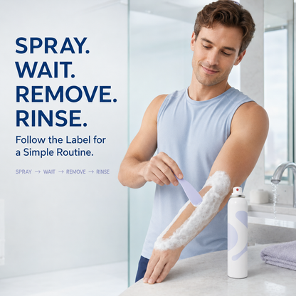 No-Razor Body Hair Removal Spray Foam – Easy At-Home Grooming ☁️✨