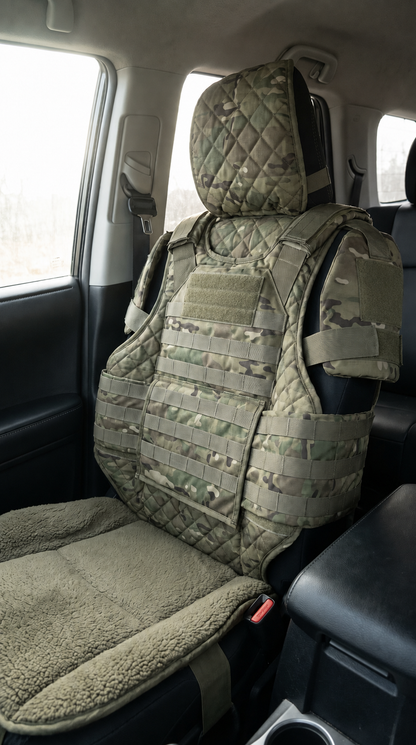 🚙Rugged MOLLE Truck Seat Cover – Tactical Storage, Seat Protection & All‑Day Comfort