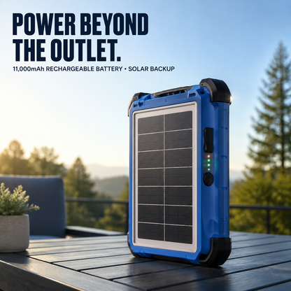 ☀️ 15,000-Lumen Solar Emergency Light – 11,000mAh 4-Panel Lantern & Power Bank