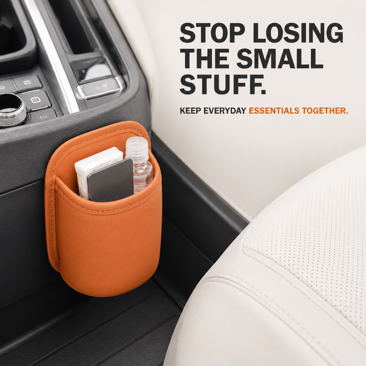 🚗 Clip-On Car Cup Holder & Organizer – Add Extra Drink Storage Without Console Clutter