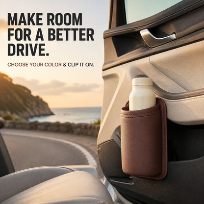 🚗 Clip-On Car Cup Holder & Organizer – Add Extra Drink Storage Without Console Clutter