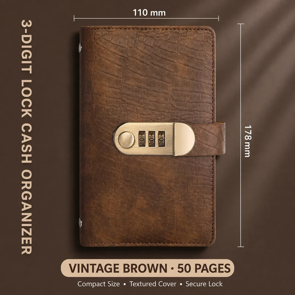 🔐Locking Banknote Collection Booklet | Holds 100 Bills💵