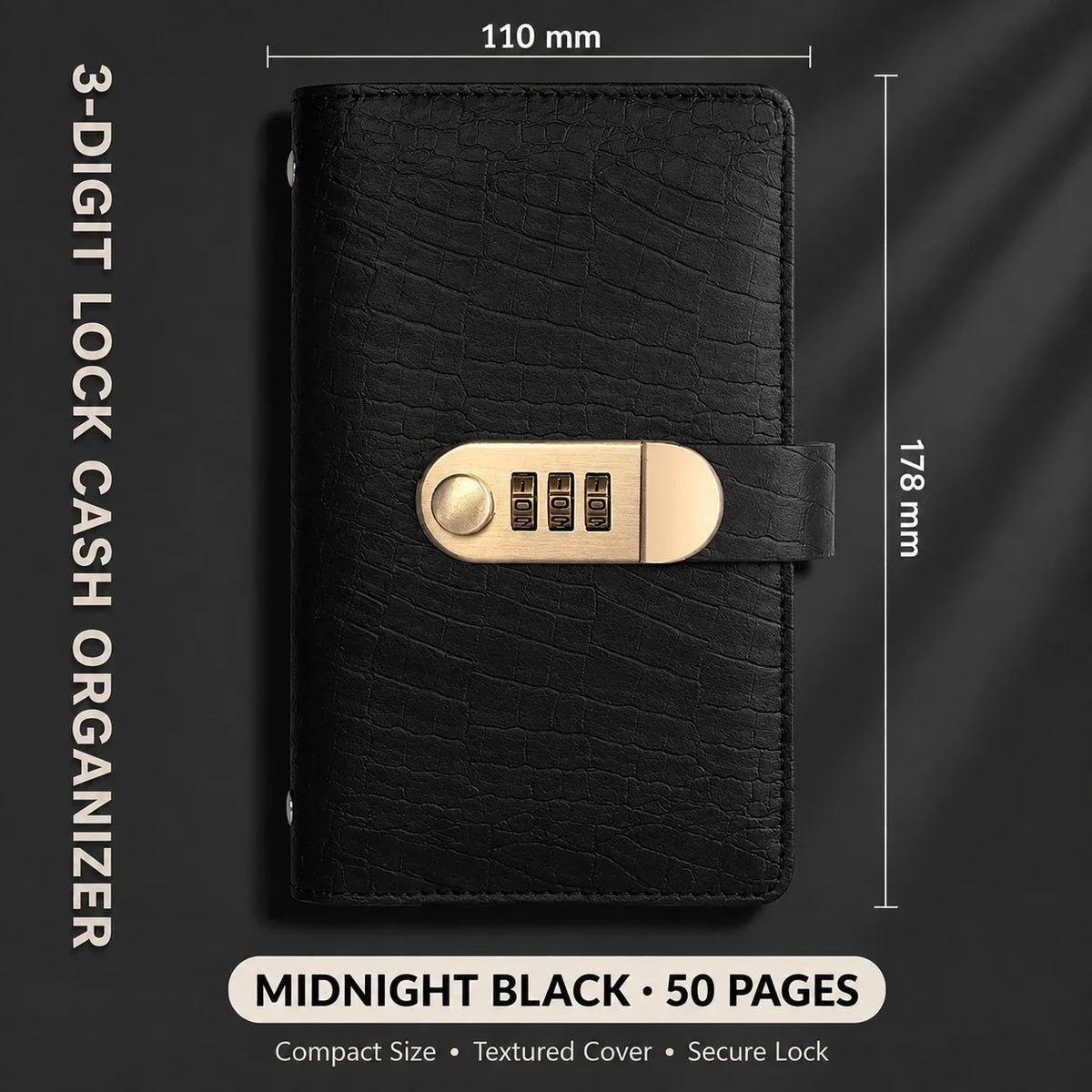 🔐Locking Banknote Collection Booklet | Holds 100 Bills💵