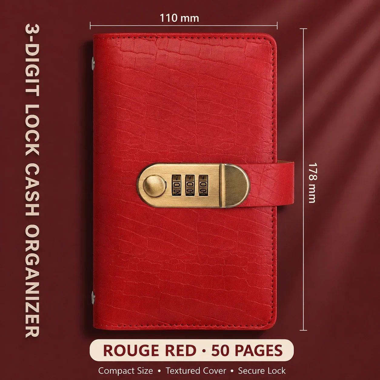🔐Locking Banknote Collection Booklet | Holds 100 Bills💵