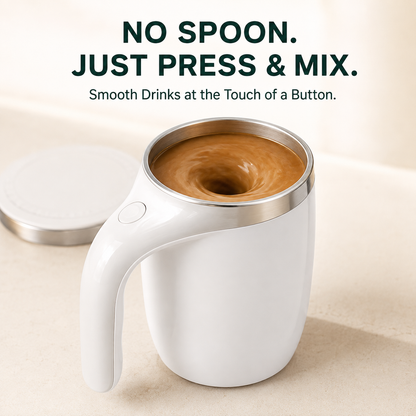 ☕ Electric Self-Stirring Mug – One-Touch Automatic Mixing Cup