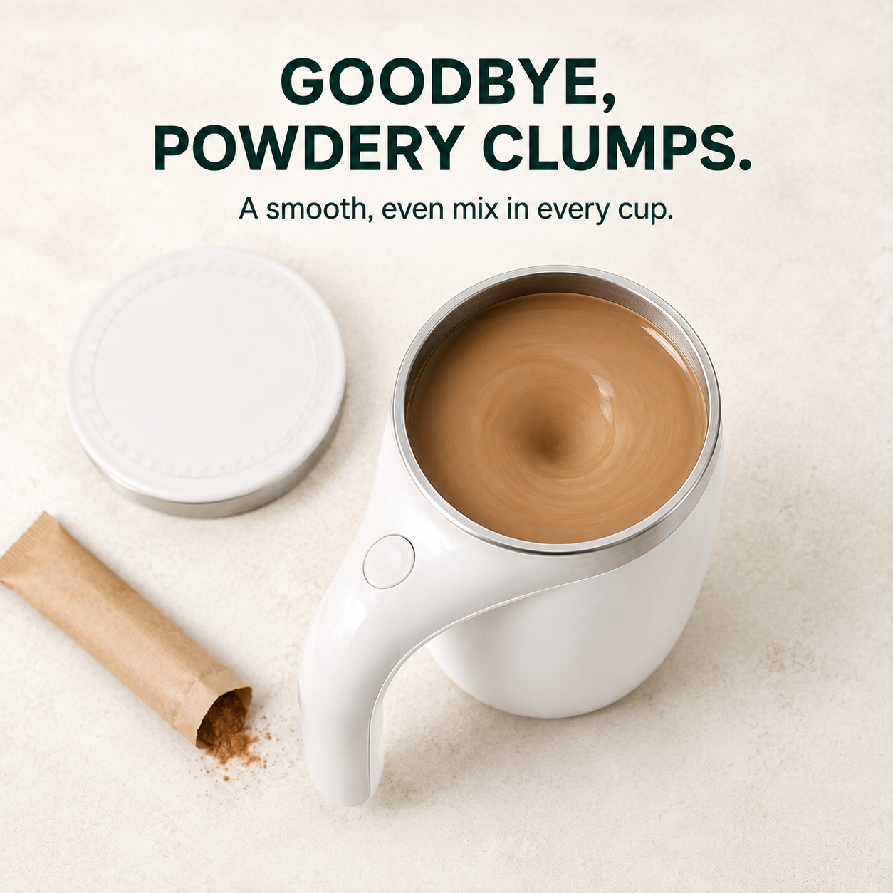 ☕ Electric Self-Stirring Mug – One-Touch Automatic Mixing Cup