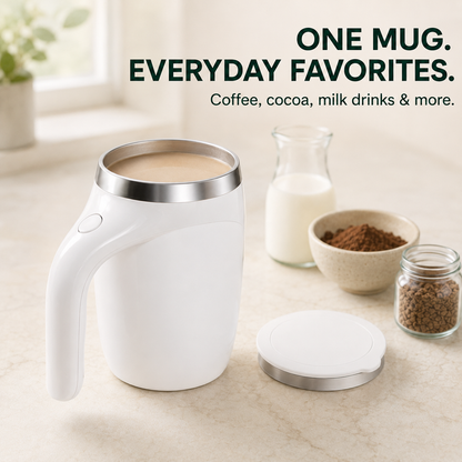 ☕ Electric Self-Stirring Mug – One-Touch Automatic Mixing Cup