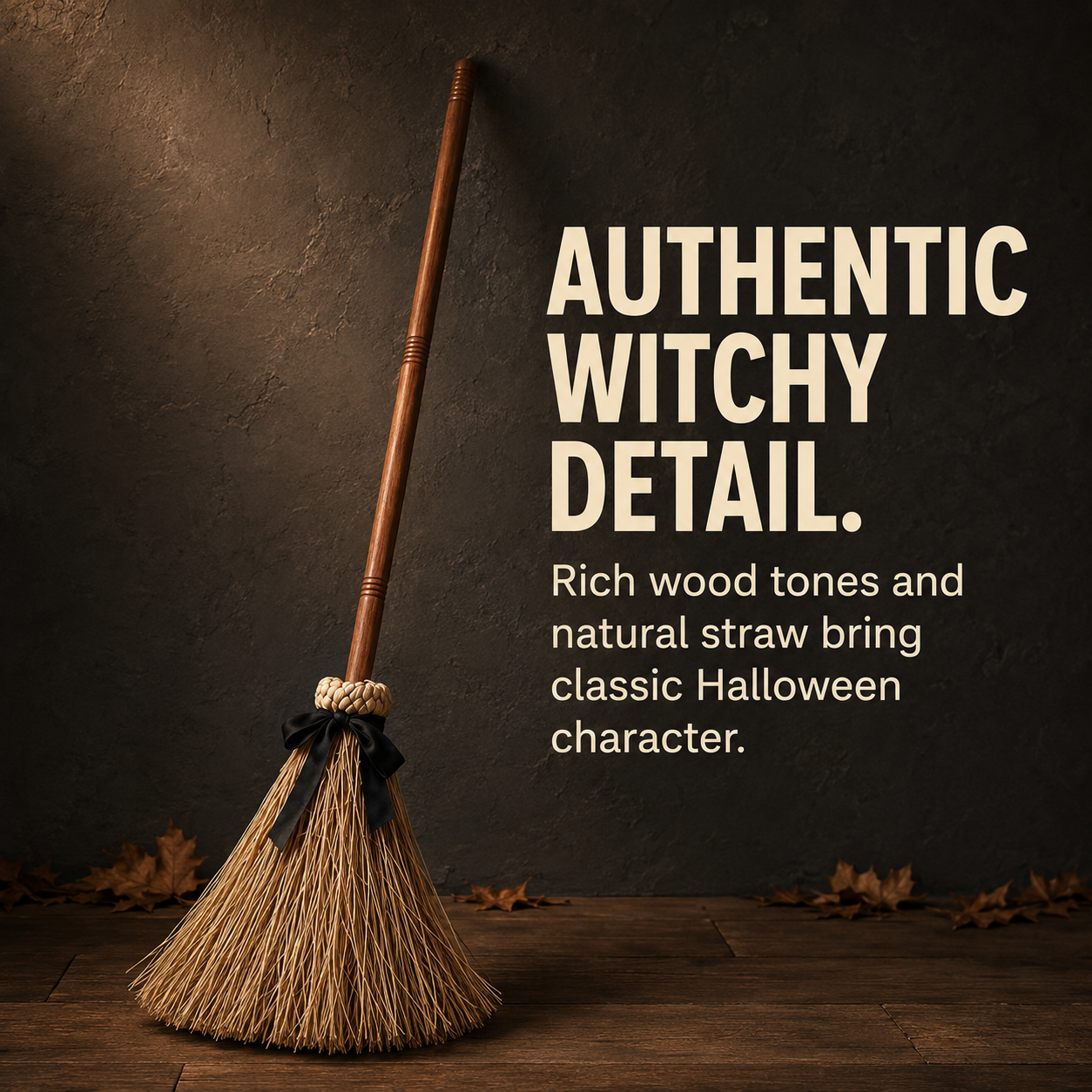 🧹 Enchanted Moving Witch Broom – Animated Halloween Decor