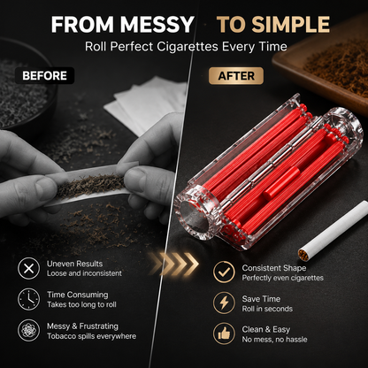 🚬 Portable Cigarette Roller | 8mm Rolling Machine For Perfect Cigarettes