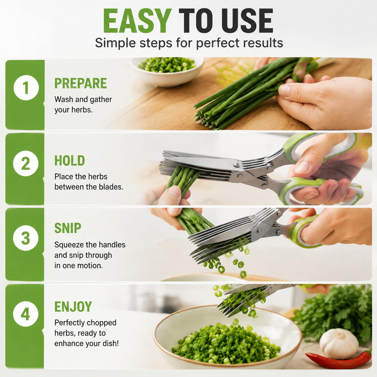 ✂️ 5-Blade Herb Scissors