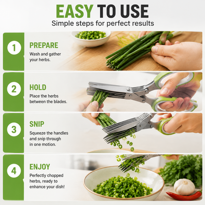 ✂️ 5-Blade Herb Scissors