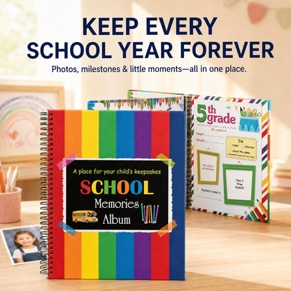 🌈 Kids’ School Memories Album – Keep Every School Year Forever