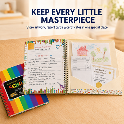 🌈 Kids’ School Memories Album – Keep Every School Year Forever