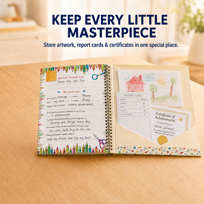 🌈 Kids’ School Memories Album – Keep Every School Year Forever