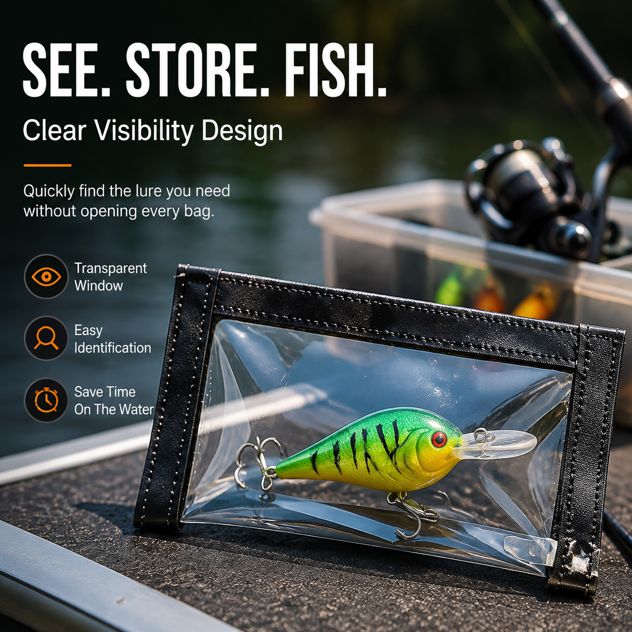 🎣 Fishing Lure Protective Case | Soft Bait Storage Box For Anglers