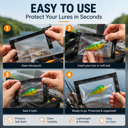 🎣 Fishing Lure Protective Case | Soft Bait Storage Box For Anglers