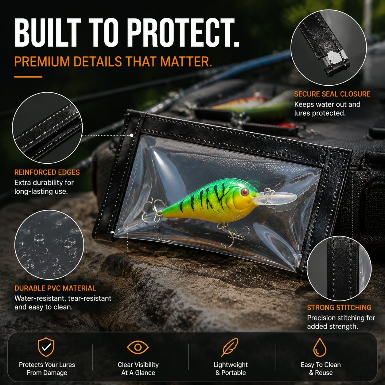 🎣 Fishing Lure Protective Case | Soft Bait Storage Box For Anglers