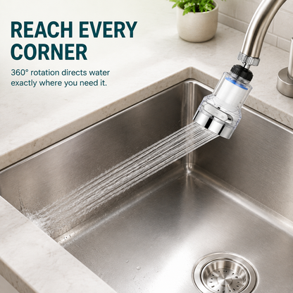 🚿 3-Mode 360° Rotating Faucet Filter Sprayer – 10 Filters Included