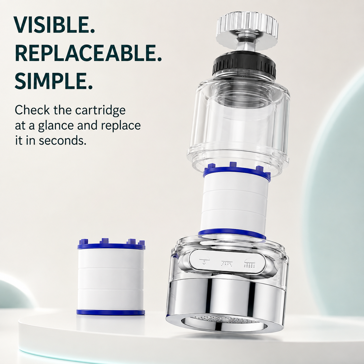 🚿 3-Mode 360° Rotating Faucet Filter Sprayer – 10 Filters Included