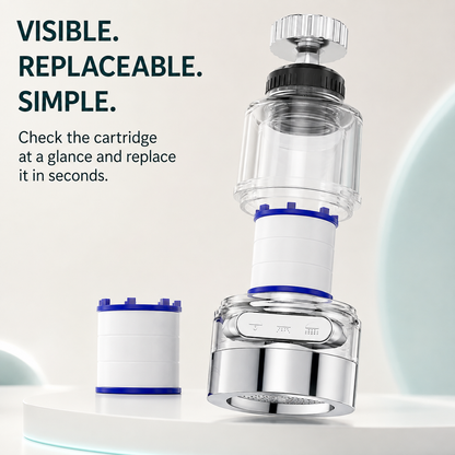 🚿 3-Mode 360° Rotating Faucet Filter Sprayer – 10 Filters Included