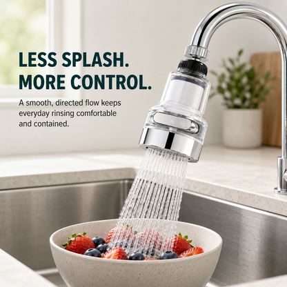 🚿 3-Mode 360° Rotating Faucet Filter Sprayer – 10 Filters Included