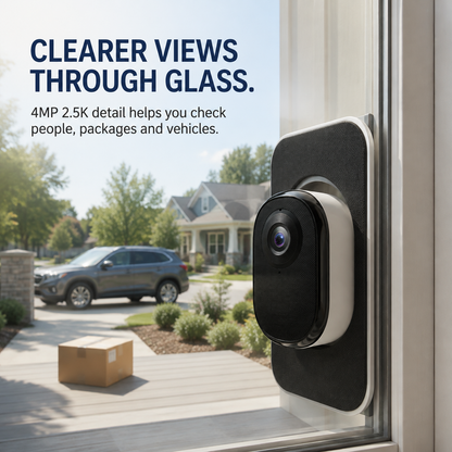 📷 2.5K AI Window Security Camera – No-Drill Outdoor Monitoring