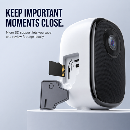 📷 2.5K AI Window Security Camera – No-Drill Outdoor Monitoring