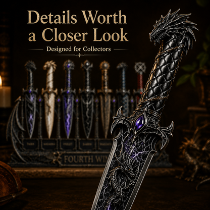 🗡️ Fantasy Dagger Collector Display Set | 7 Unique Designs