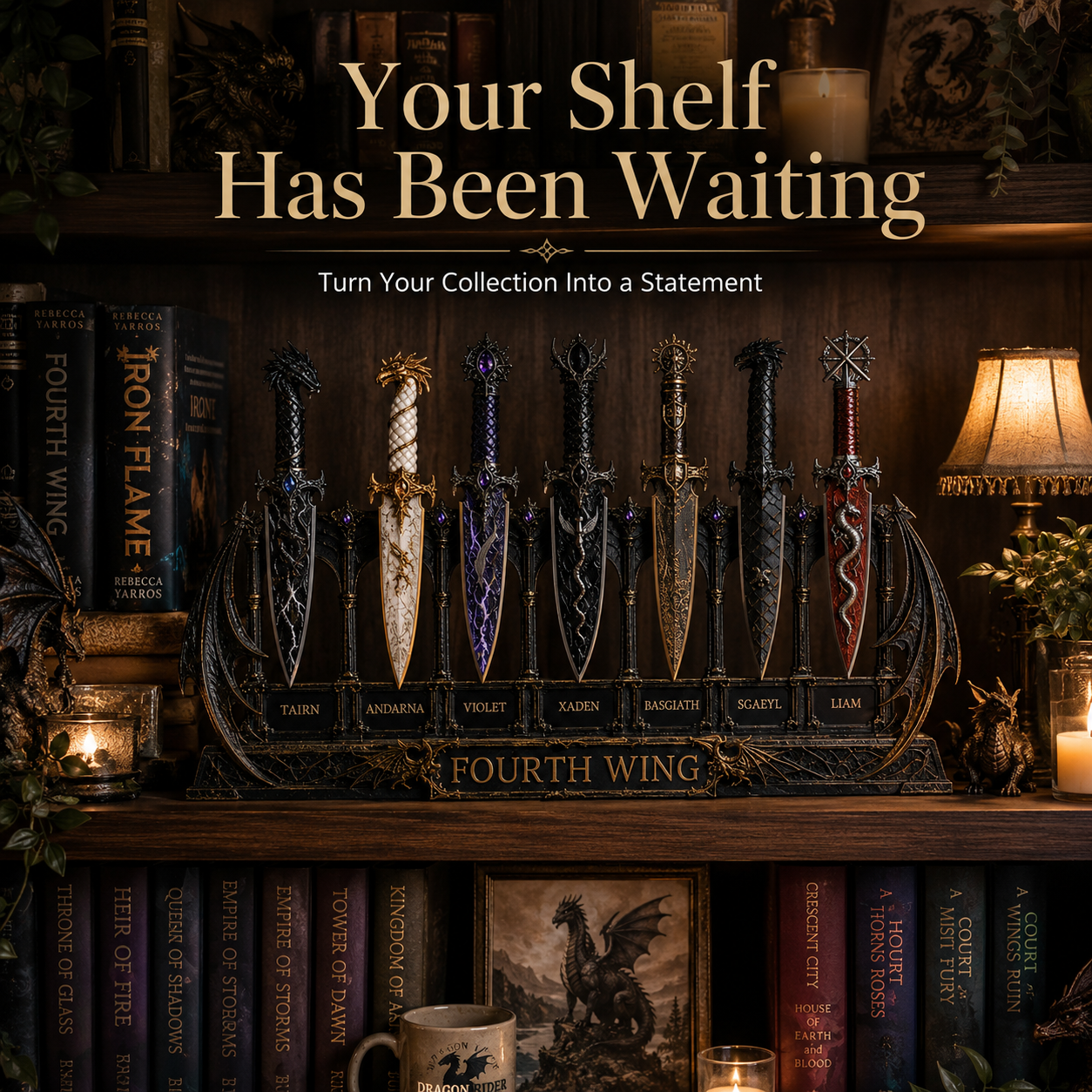 🗡️ Fantasy Dagger Collector Display Set | 7 Unique Designs