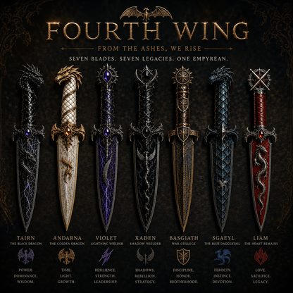 🗡️ Fantasy Dagger Collector Display Set | 7 Unique Designs