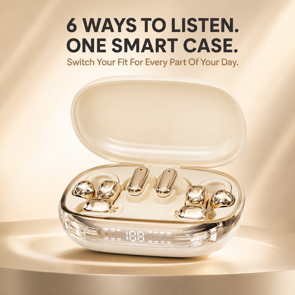 GT699S 6-in-1 Multi-Style Wireless Earbuds & Emergency Power Case ✨
