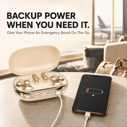 GT699S 6-in-1 Multi-Style Wireless Earbuds & Emergency Power Case ✨