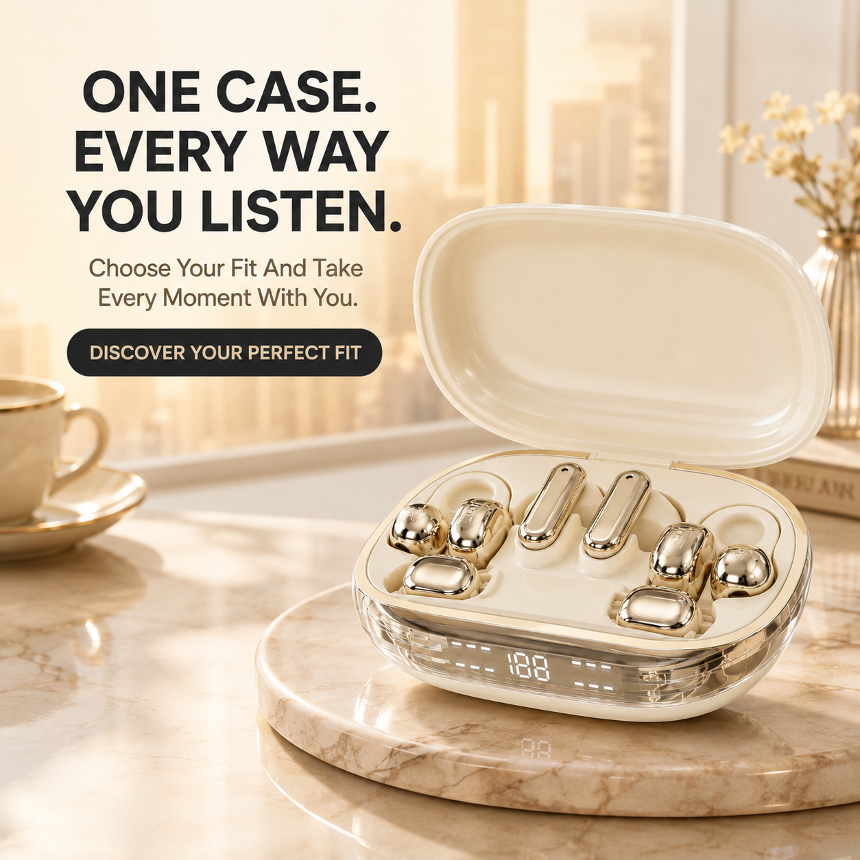 GT699S 6-in-1 Multi-Style Wireless Earbuds & Emergency Power Case ✨