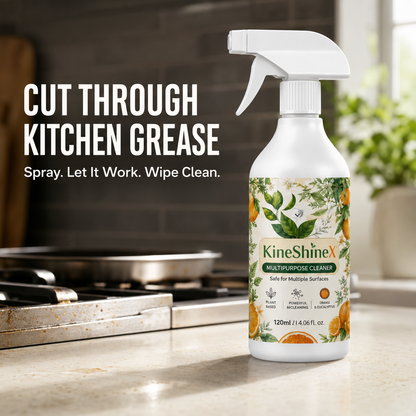 🍊 Heavy-Duty Kitchen Degreaser Spray – Less Scrubbing, Easier Cleanup