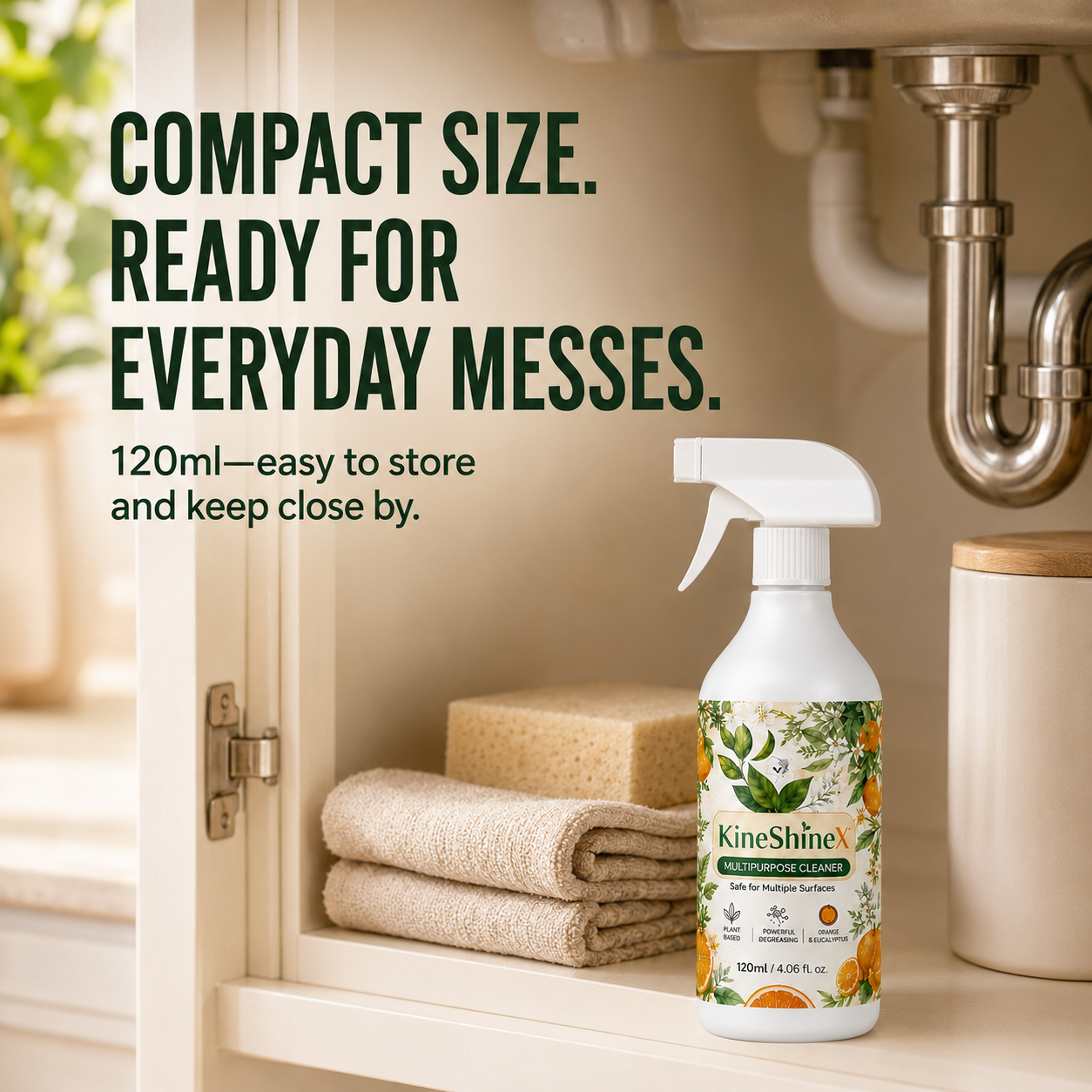 🍊 Heavy-Duty Kitchen Degreaser Spray – Less Scrubbing, Easier Cleanup
