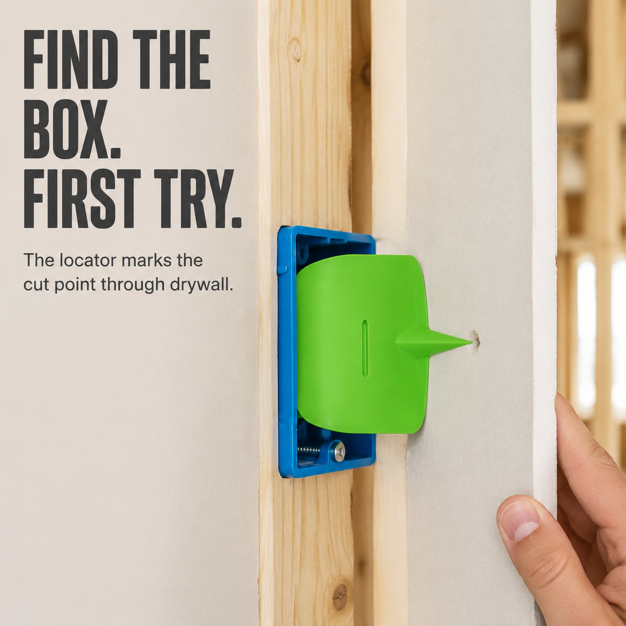 🛠️ 5-Piece Drywall Electrical Box Locator Set – No-Measure Outlet Cutout Marking Tool