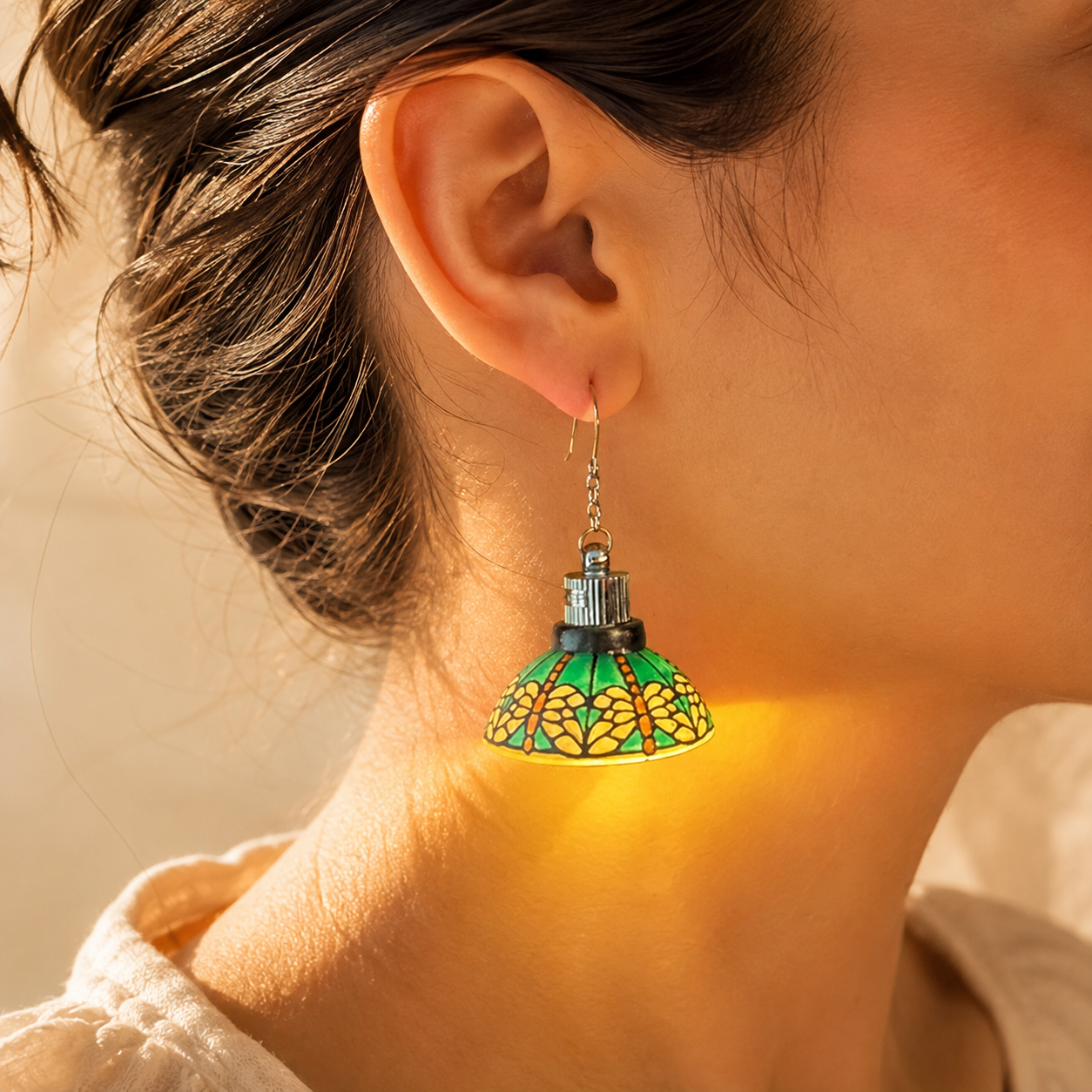 ✨ Luminous Stained Glass Dome Earrings