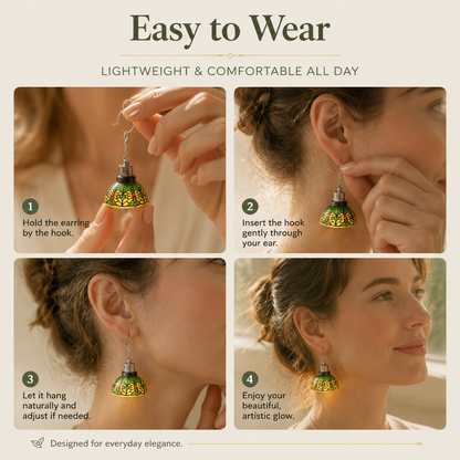 ✨ Luminous Stained Glass Dome Earrings
