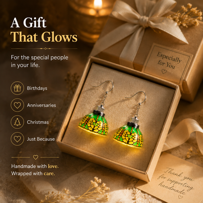 ✨ Luminous Stained Glass Dome Earrings