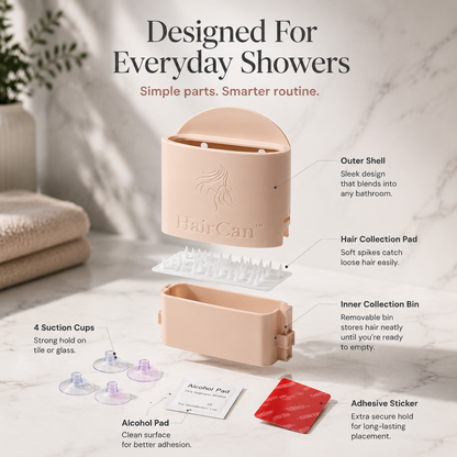 HairCan™ Shower Hair Catcher | Keep Your Bathroom Cleaner & Hair-Free 🚿