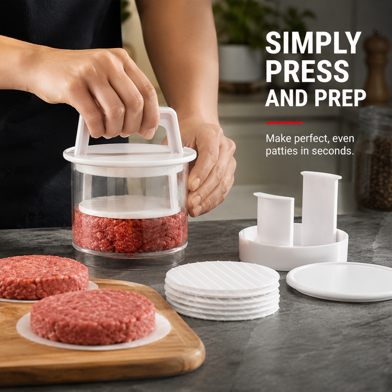 🔥 Burger Patty Press Kit – 30% OFF