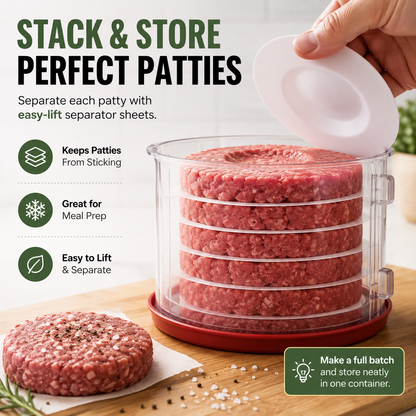 🍔 Perfect Burger Patties in Seconds