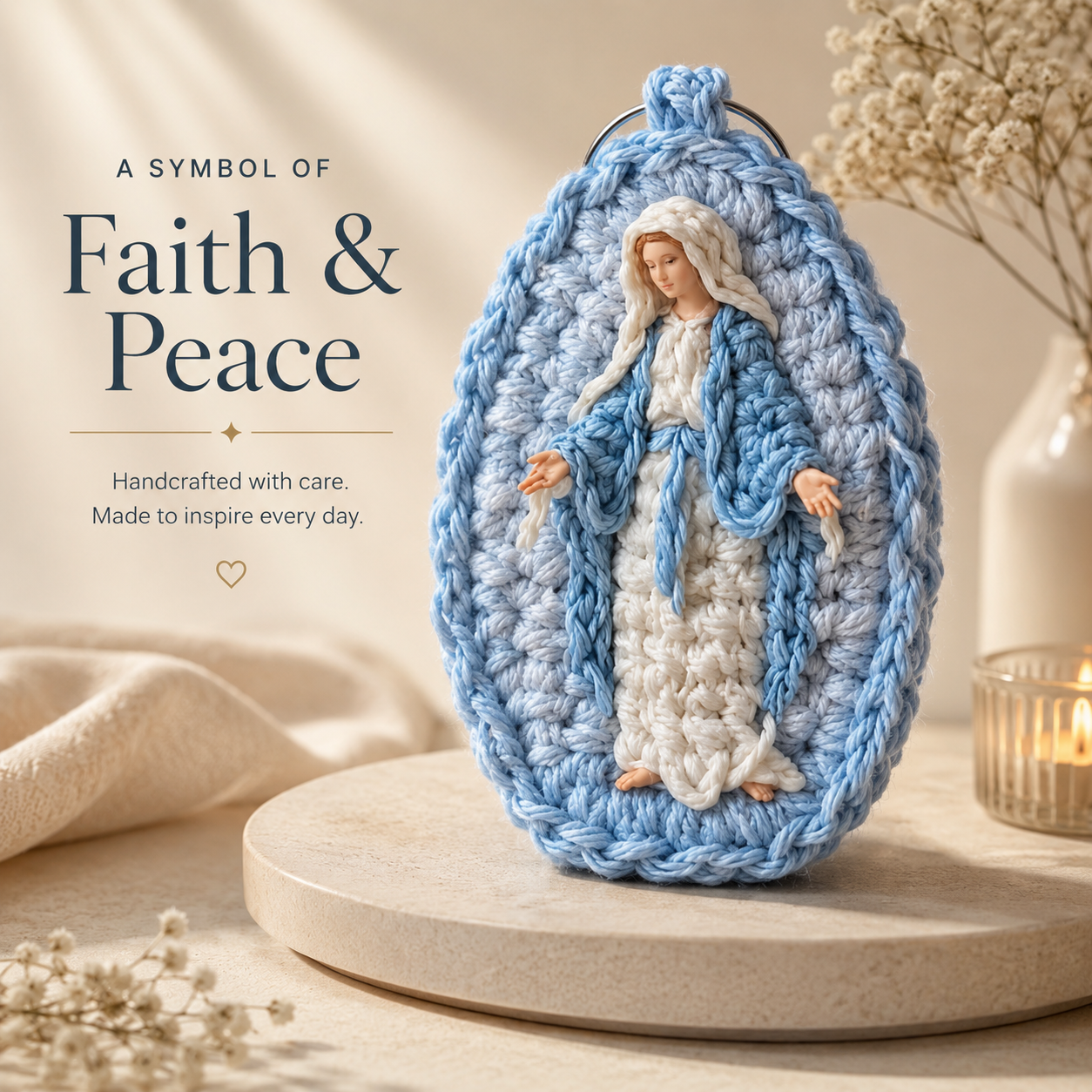 🔥 Save 29% Today——🕊️ Crochet Virgin Mary Keepsake