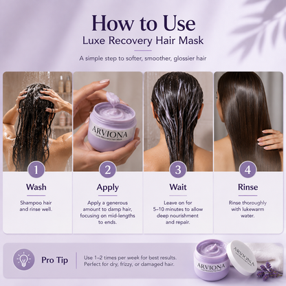 ✨ Luxe Recovery Hair Mask for Smooth & Glossy-Looking Hair