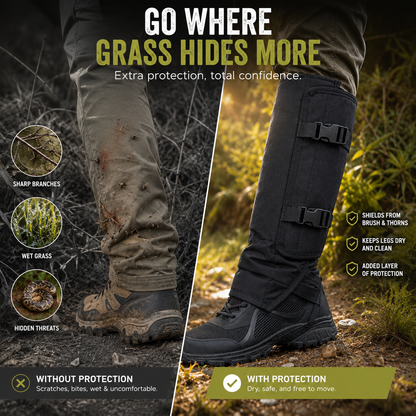 🛡️ All-Terrain Protective Leg Gaiters