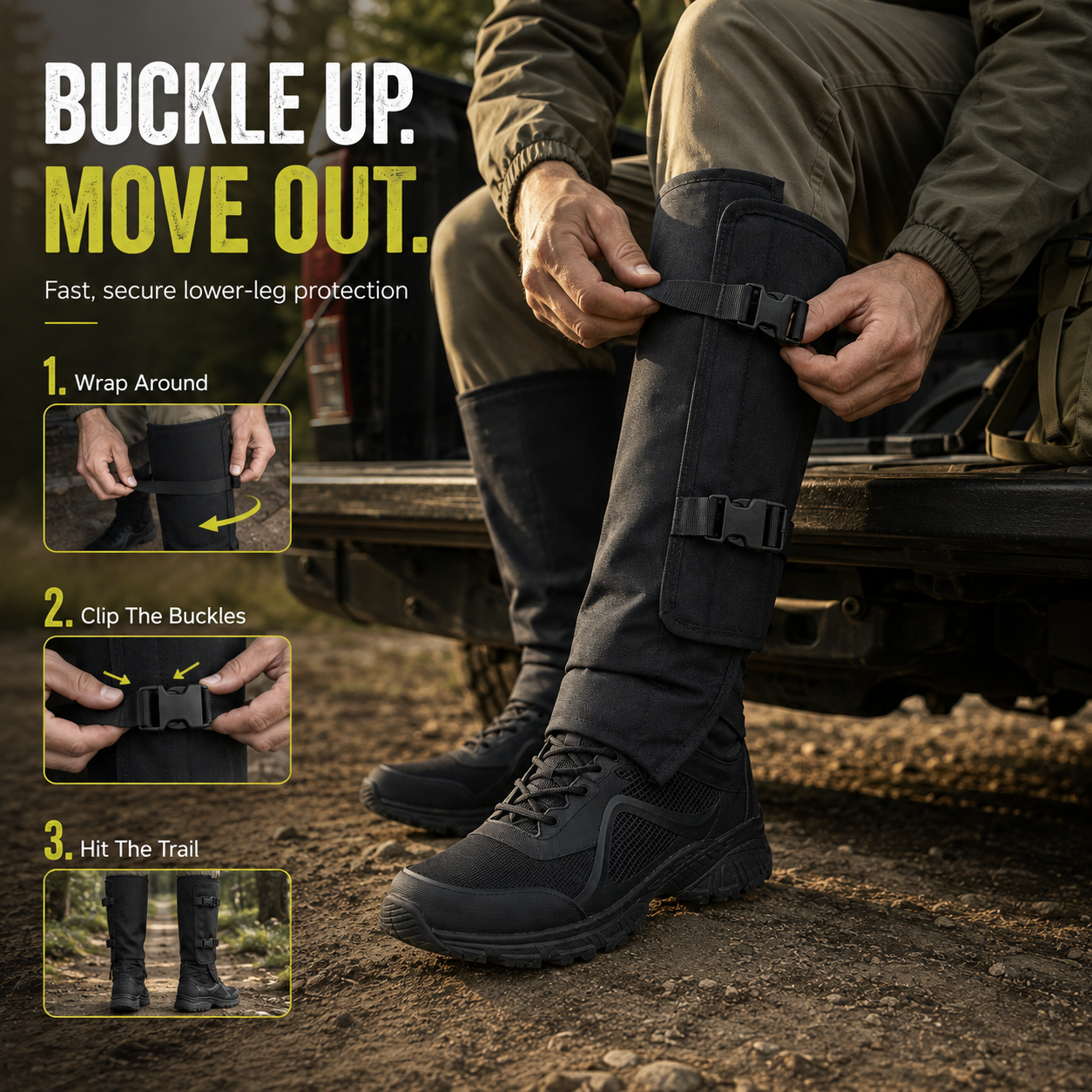 🛡️ All-Terrain Protective Leg Gaiters