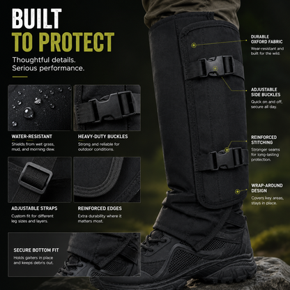 🛡️ All-Terrain Protective Leg Gaiters