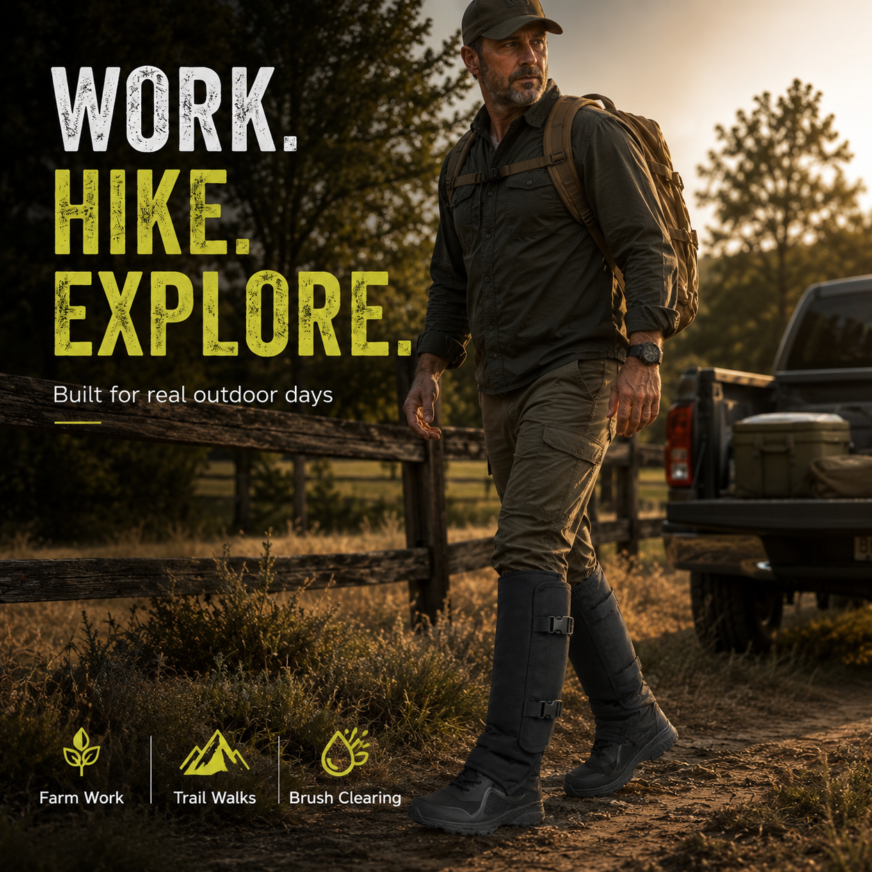 🛡️ All-Terrain Protective Leg Gaiters
