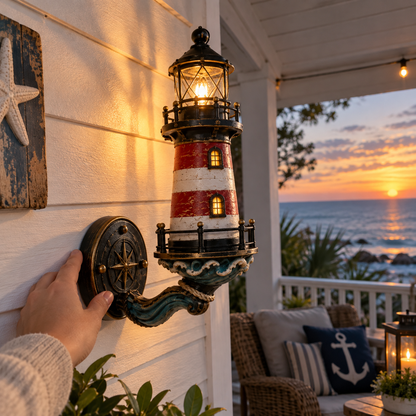 🌊🌊Vintage Coastal Lighthouse Wall Light
