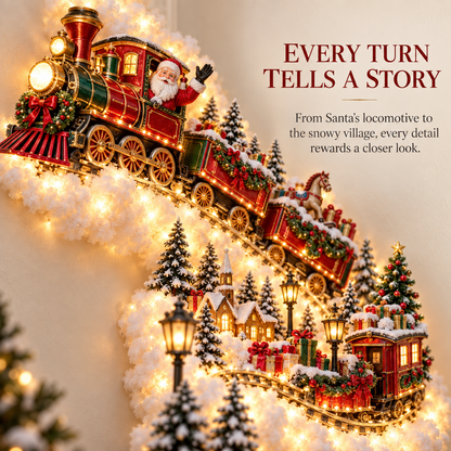 🎄 Santa Express Light-Up Wall Decor